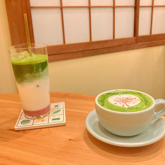 春季限定の桜あん抹茶ラテをお試しください!